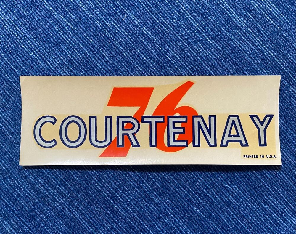 Union 76 Oil Courtenay British Columbia Canada Decal Gas Station Travel Souvenir